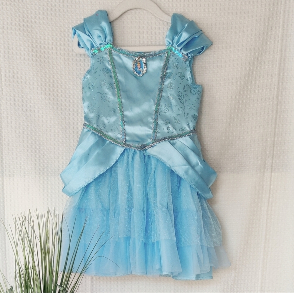Disney Princess Cinderella Blue Costume Dress Size 4